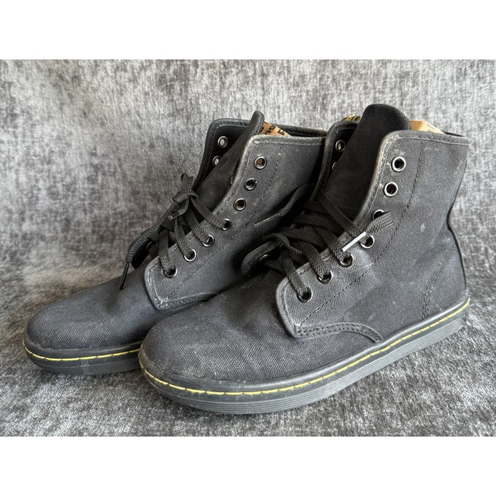 Dr. Martens Shoreditch 7-Eye High Top Sneaker Boots Black Women's Sz 6 US AW004